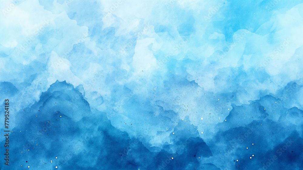 A blue sky with white clouds and a blue ocean A blue sky with white clouds and a blue ocean