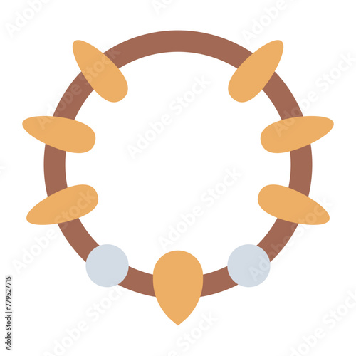 Necklace primitive traditional accessory icon