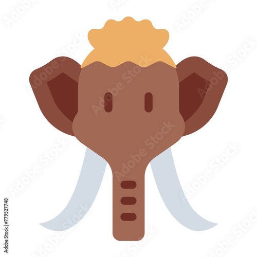 Mammoth animal icon