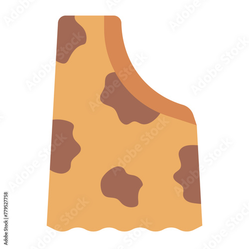Clothing caveman fabric icon