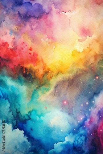 Grace of watercolor: weightless colors and shapes
 photo