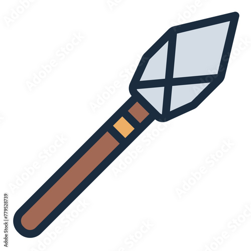 Spear primitive weapon icon