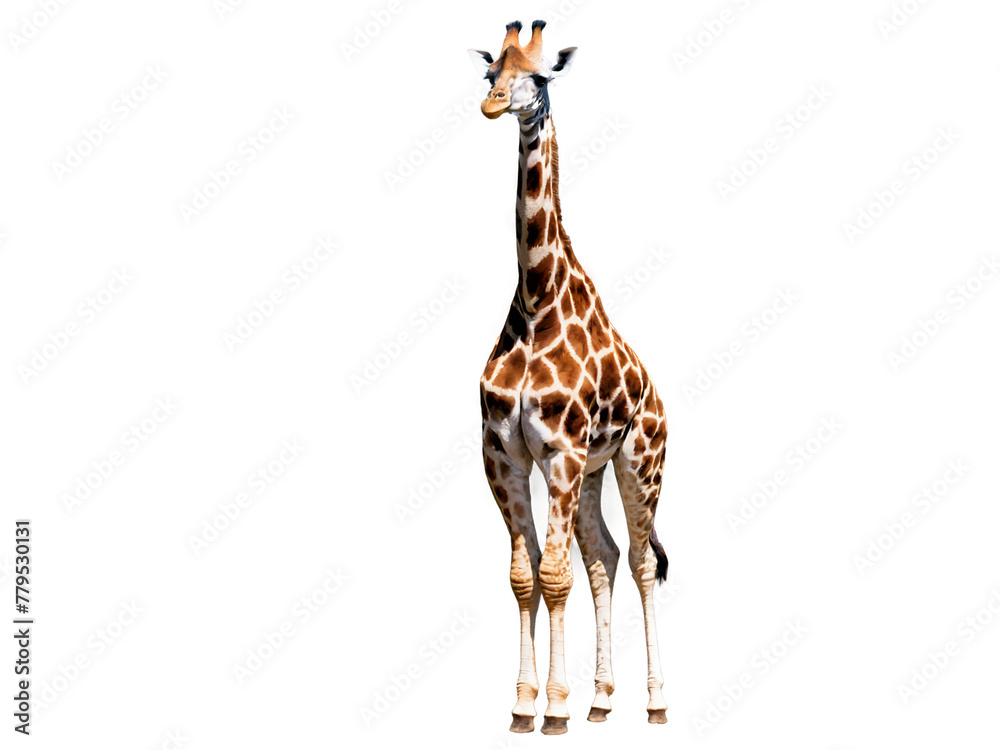 Obraz premium giraffe isolated on white