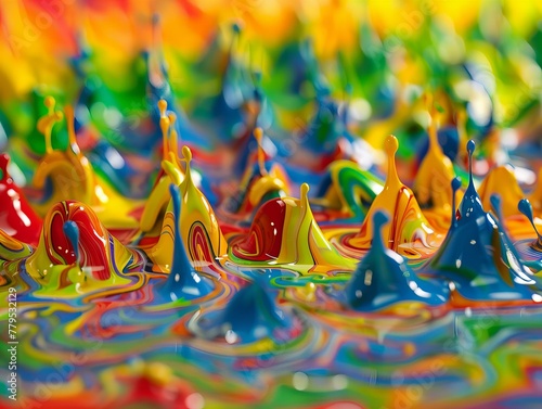 close up of colorful birthday candles