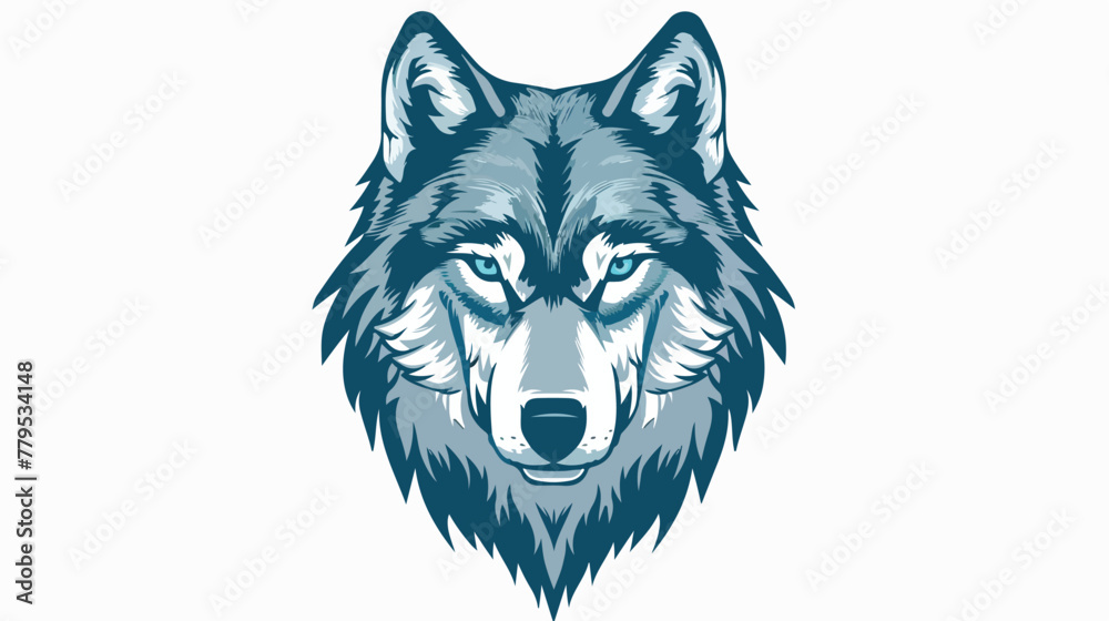 Wolf head illustration Premium Vector Flat vector isolated