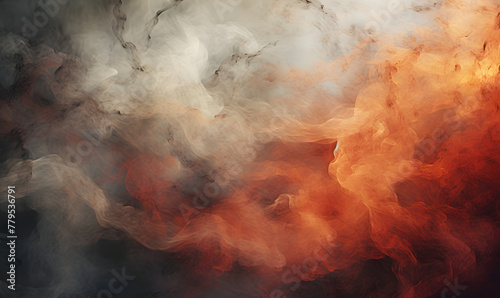 Mystical Smoke and Textured Backdrop, Generative AI