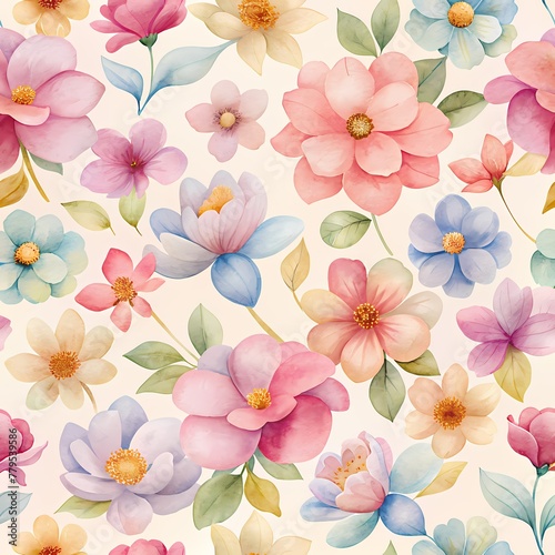 Elegant floral and butterfly pattern 5