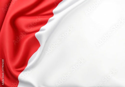 Indonesia Flag background with copy space. AI Generative
