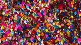 Festive confetti in a celebratory scene  AI generated illustration