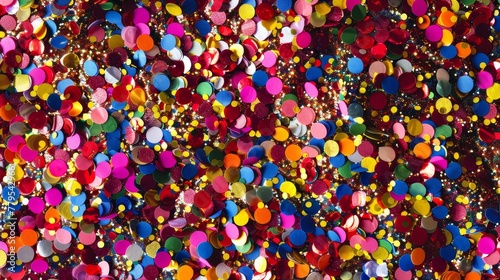 Festive confetti in a celebratory scene AI generated illustration