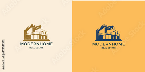 Infinity real estate logo vector design illustration. Print