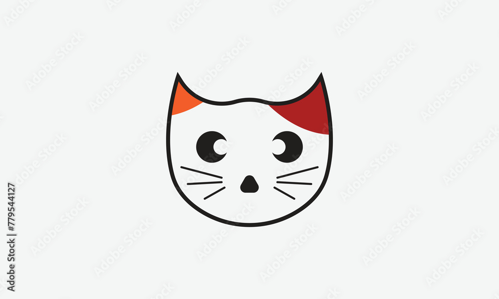 Cat face mask icon logo vector design. Good for entertainment and celebrations. Cat face mask icon logo vector design. Good for entertainment and celebrations.