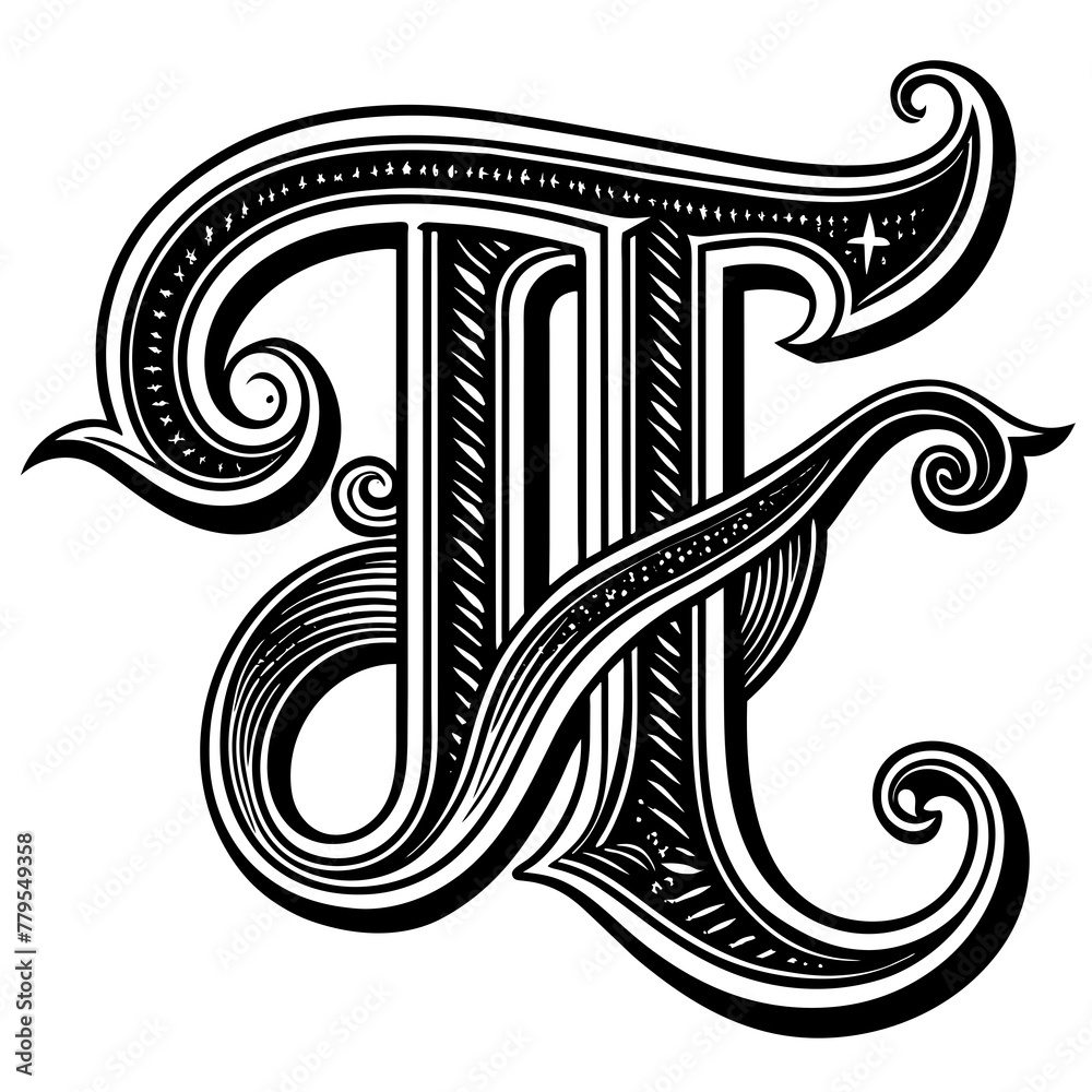 abstract floral ornament, black letter silhouette vector illustration,icon,svg,monogram characters,Holiday t shirt,Hand drawn trendy Vector illustration,a to z letter on black background abstract floral ornament, black letter silhouette vector illustration,icon,svg,monogram characters,Holiday t shirt,Hand drawn trendy Vector illustration,a to z letter on black background