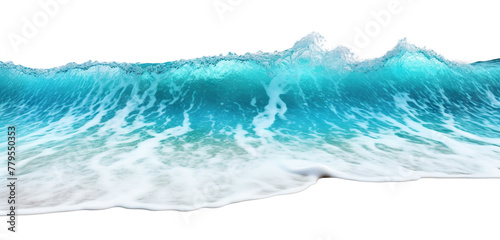 Powerful cresting ocean wave illustrating marine majesty, cut out