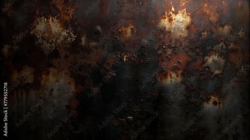 dark rust and decay texture background