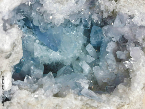 фотографія celestine mineral texture