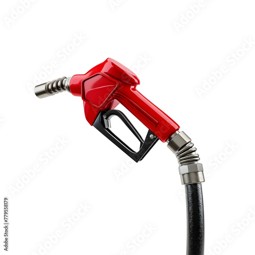 3d fuel nozzle isolated on transparent background