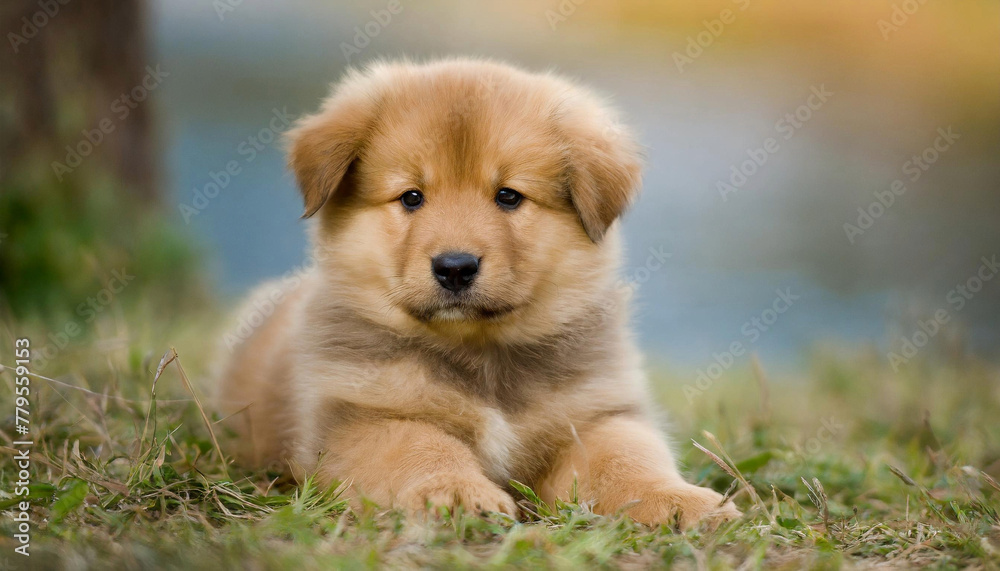 golden retriever puppy on grass golden retriever puppy on grass