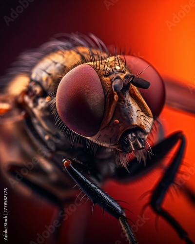 AI generated fly with large eyes