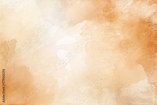 Beige watercolor light background natural paper texture abstract watercolur Beige pattern splashes aquarelle painting white copy space for banner design, greeting card