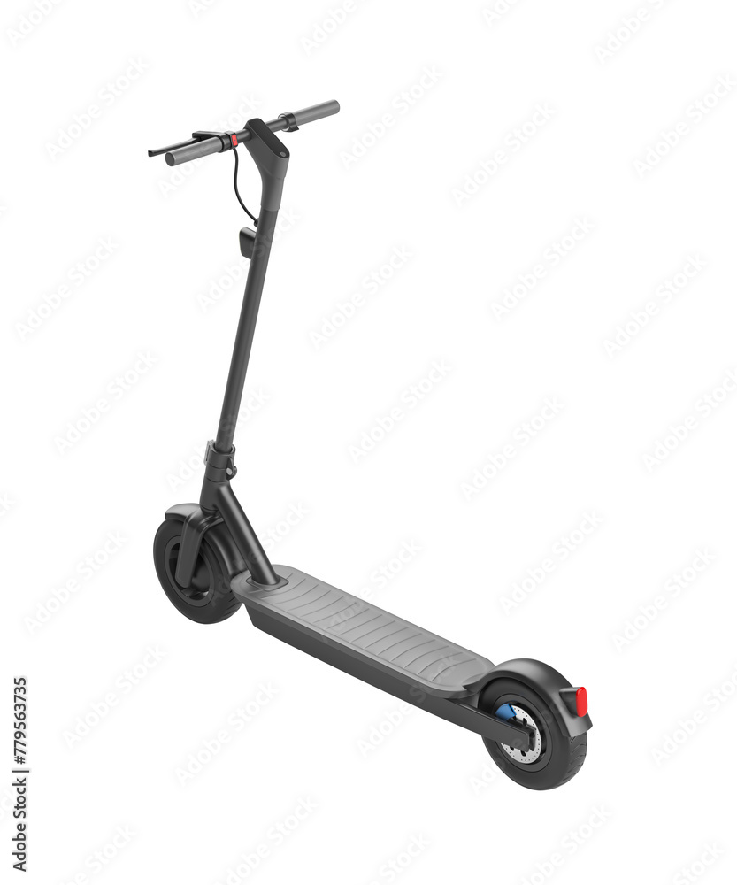 Modern electric scooter on transparent background Modern electric scooter on transparent background