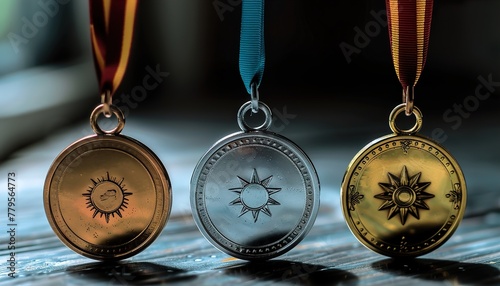 different medals illustration