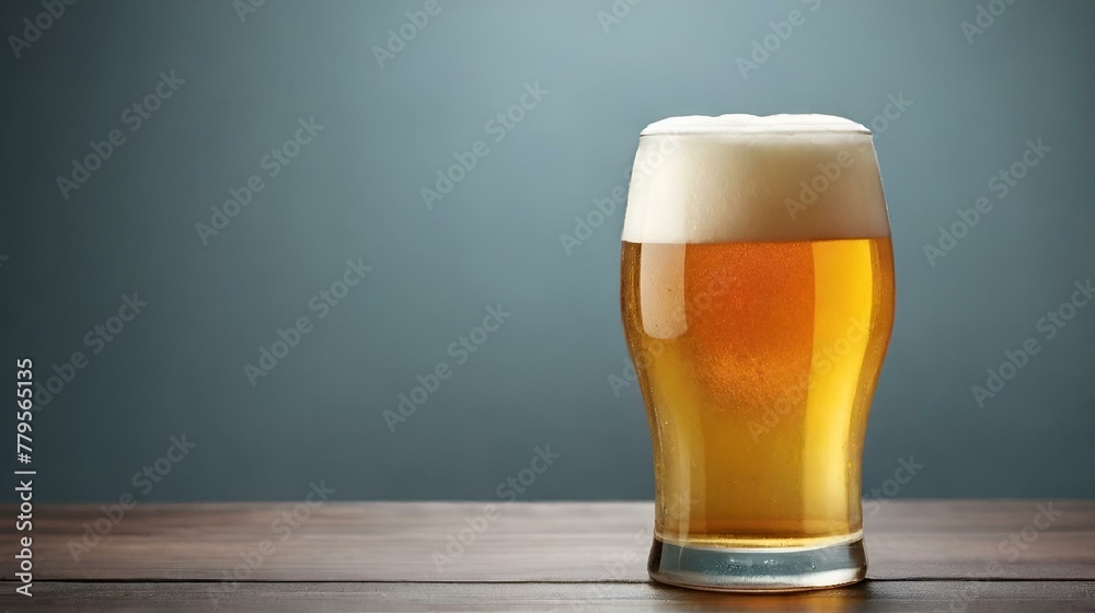 AI generated illustration of a glass of beer