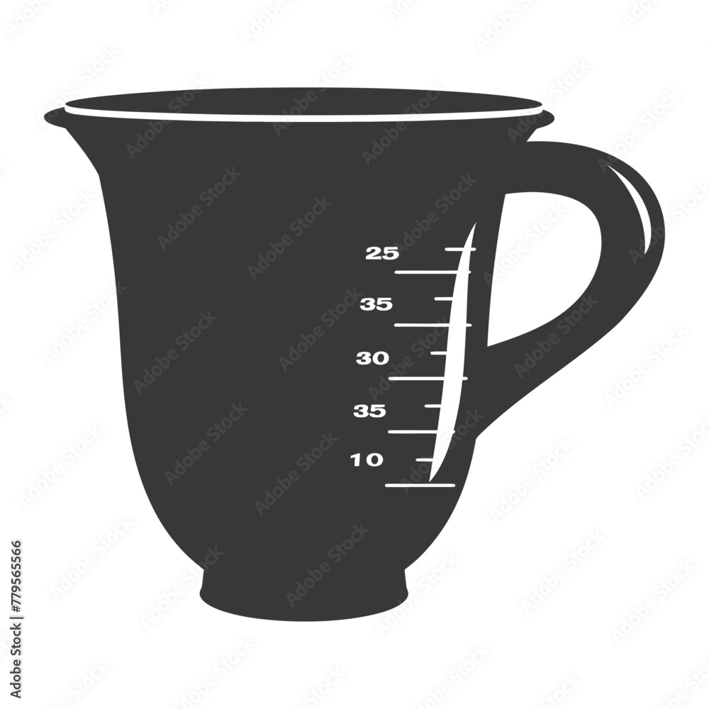 Silhouette Measuring Cup black color only Silhouette Measuring Cup black color only