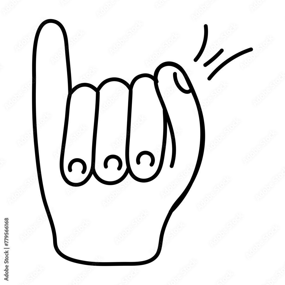 Check out doodle icon of letter i gesture Check out doodle icon of letter i gesture