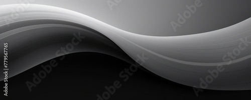 Black gray white gradient abstract curve wave wavy line background for creative project or design backdrop background photo