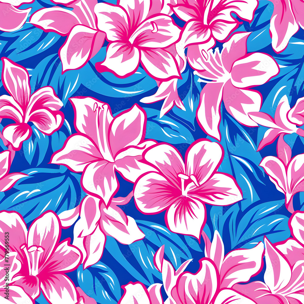 seamless floral background ai generative seamless floral background ai generative