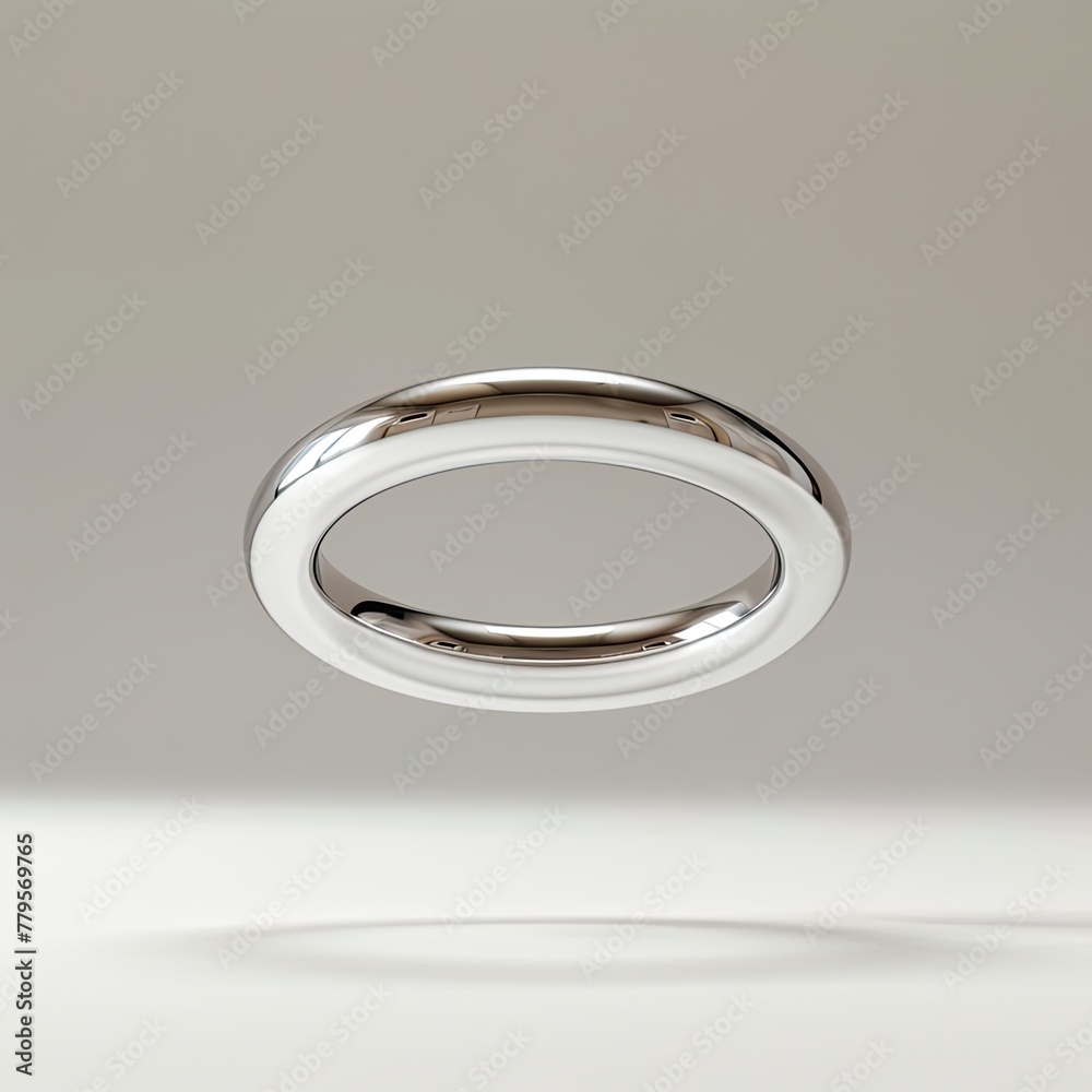 Classic Floating Silver Wedding Band. Classic Floating Silver Wedding Band.