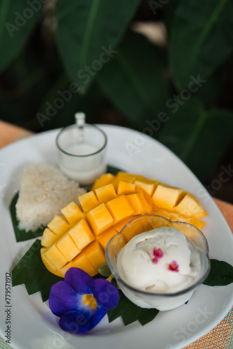Mango sticky rice: Sweet st...
