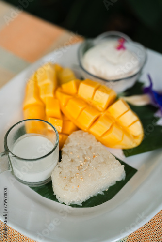 Mango sticky rice: Sweet st...