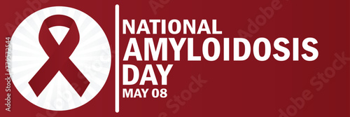 National Amyloidosis Day. Vector illustration. Suitable for greeting card, poster and banner
