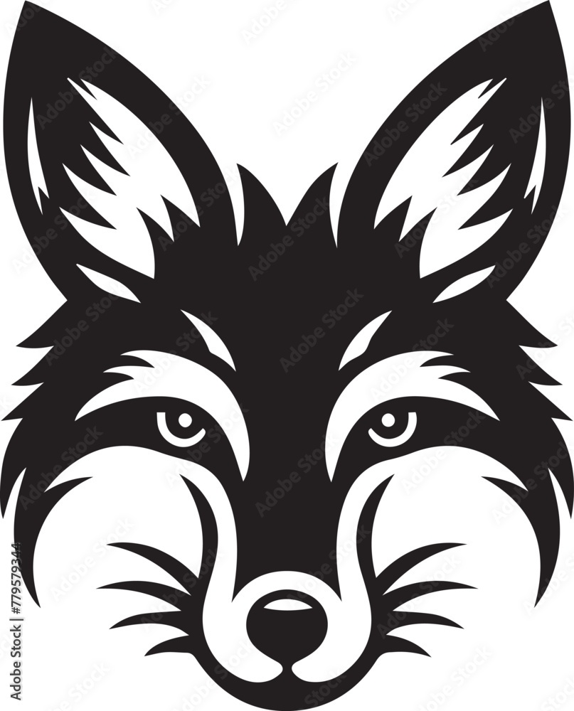 Fototapeta premium Vector illustration Design of Fox Face