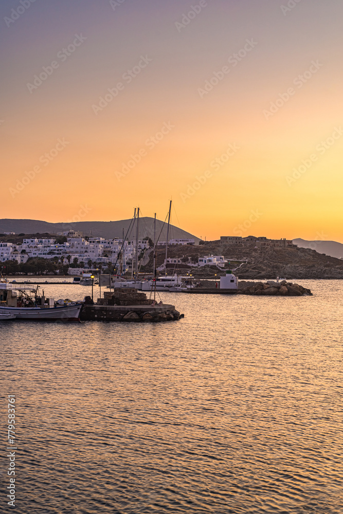 Naousa village in the Cyclades Archipelago, Greece