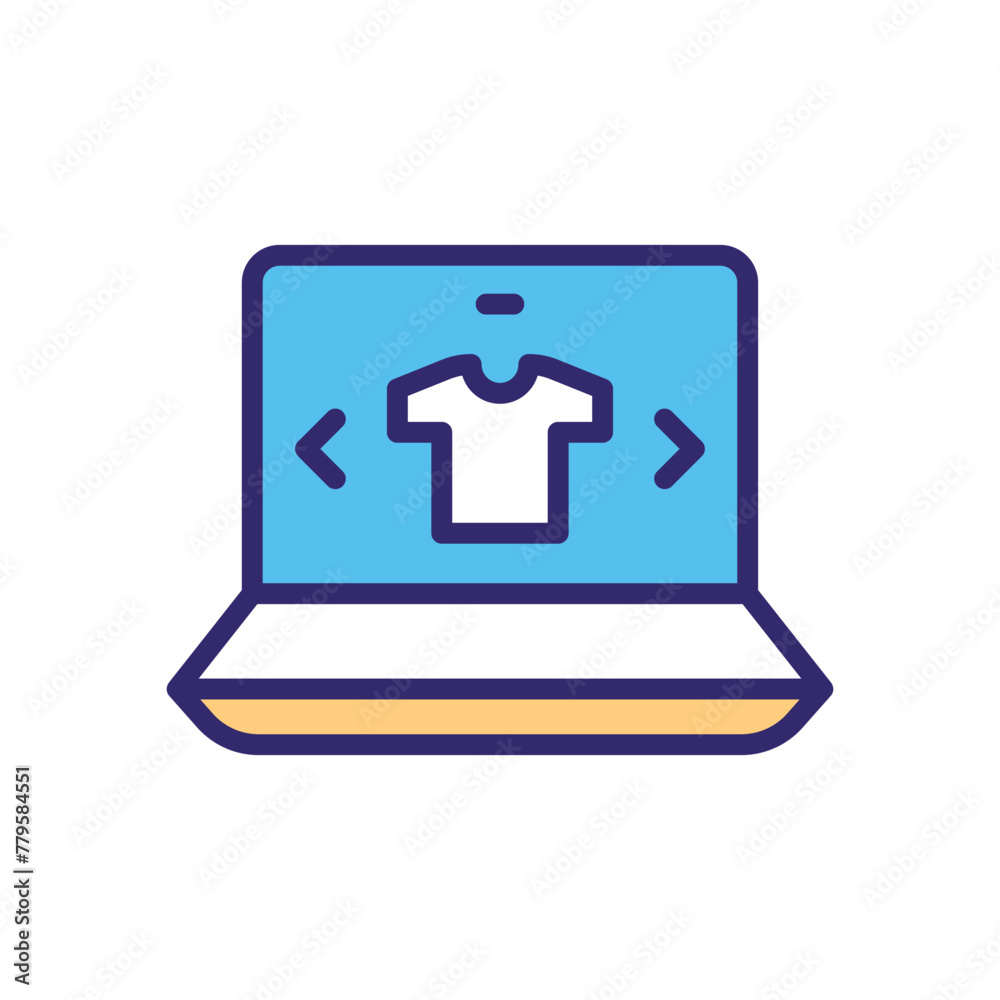 Online shopping vector icon Online shopping vector icon