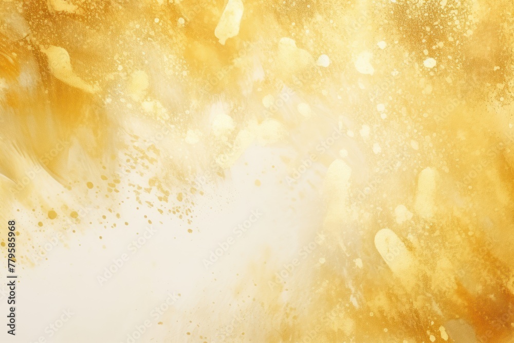 Gold watercolor light background natural paper texture abstract watercolur Gold pattern splashes aquarelle painting white copy space for banner design, greeting card - obrazy, fototapety, plakaty 