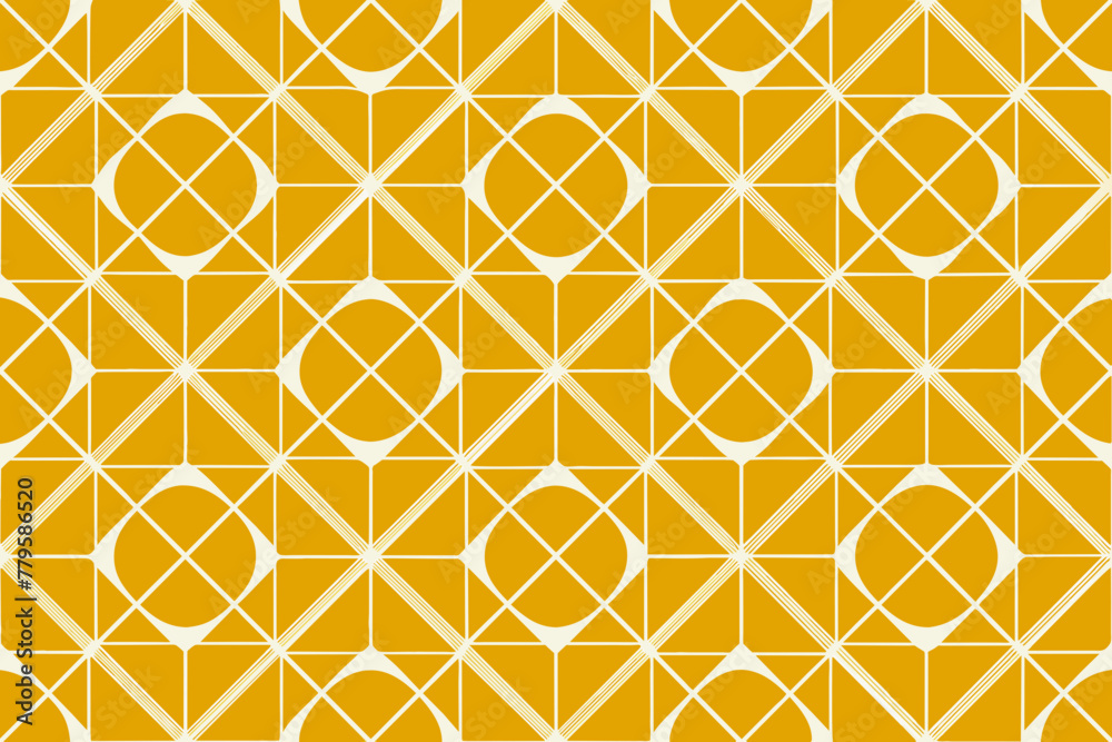 Abstract Geometric Shape Seamless Pattern on Yellow Background, Seamless Geometric Pattern With Shape, Geometric Shapes Abstract Geometric Shape Seamless Pattern on Yellow Background, Seamless Geometric Pattern With Shape, Geometric Shapes