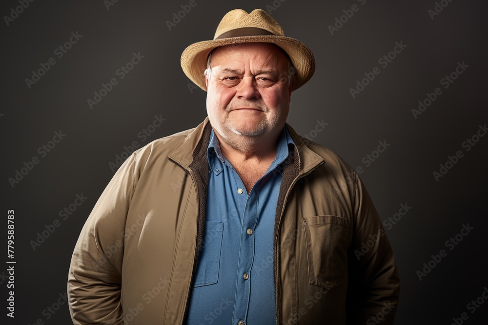 A middle-aged man was wearing local clothes. A middle-aged man was wearing local clothes.
