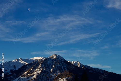 Moon and Mountains