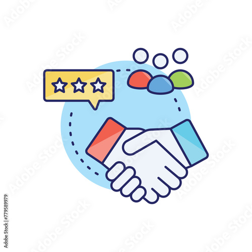 Customer Loyalty vector icon, gifts vector concept icon