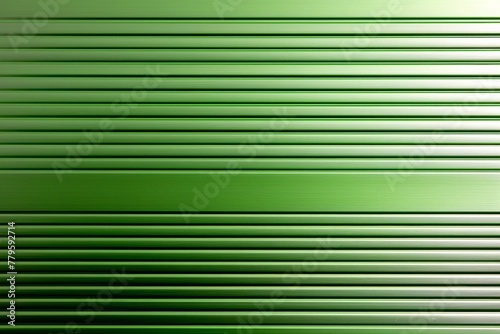 Close-up green metallic object, abstract texture background