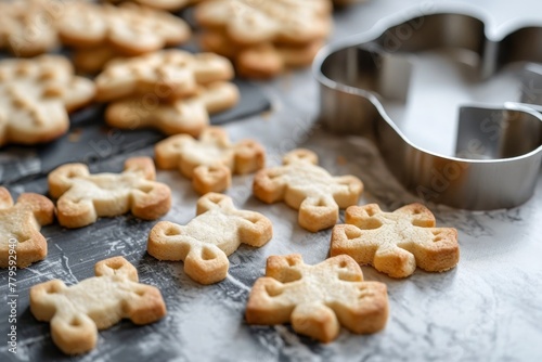 Cookie cutters in dog shapes for making treats