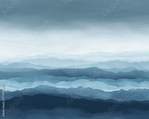A moody gradient from storm cloud grey to clear sky blue © 220 AI Studio