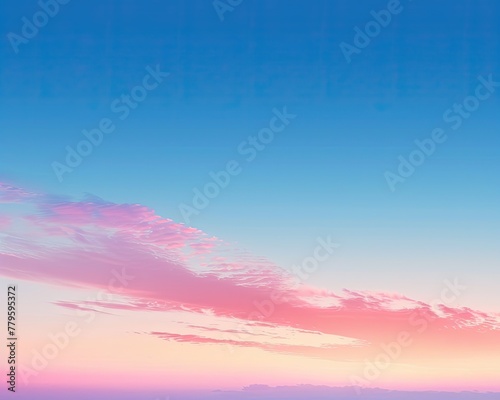 A tropical dawn gradient from peachy pink to clear sky blue