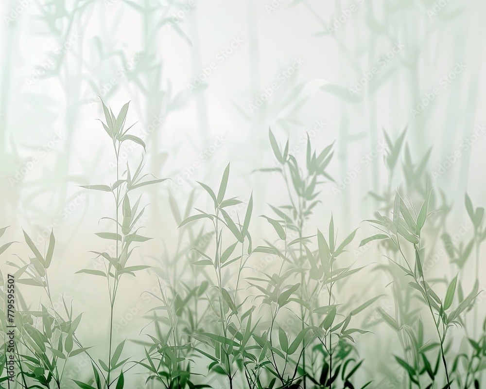 A zen gradient from bamboo green to peaceful white A zen gradient from bamboo green to peaceful white