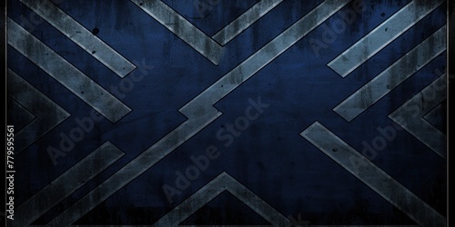 Indigo black grunge diagonal stripes industrial background warning frame, vector grunge texture warn caution, construction, safety background with copy space for photo or text design