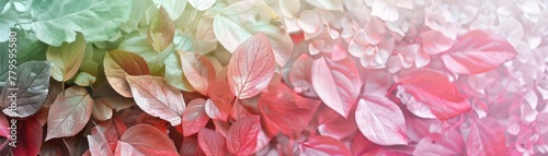 An organic gradient from leaf green to blossom pink